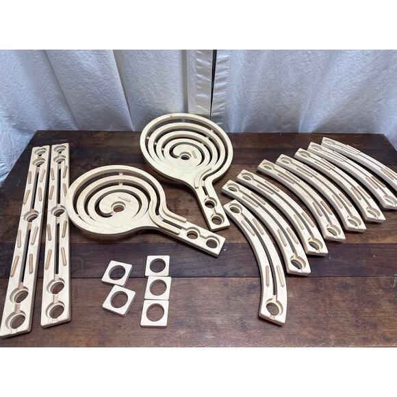 Hape Quality Wooden Marble Run Pieces Add-On Replacement Parts Building Toy - Picture 1 of 7
